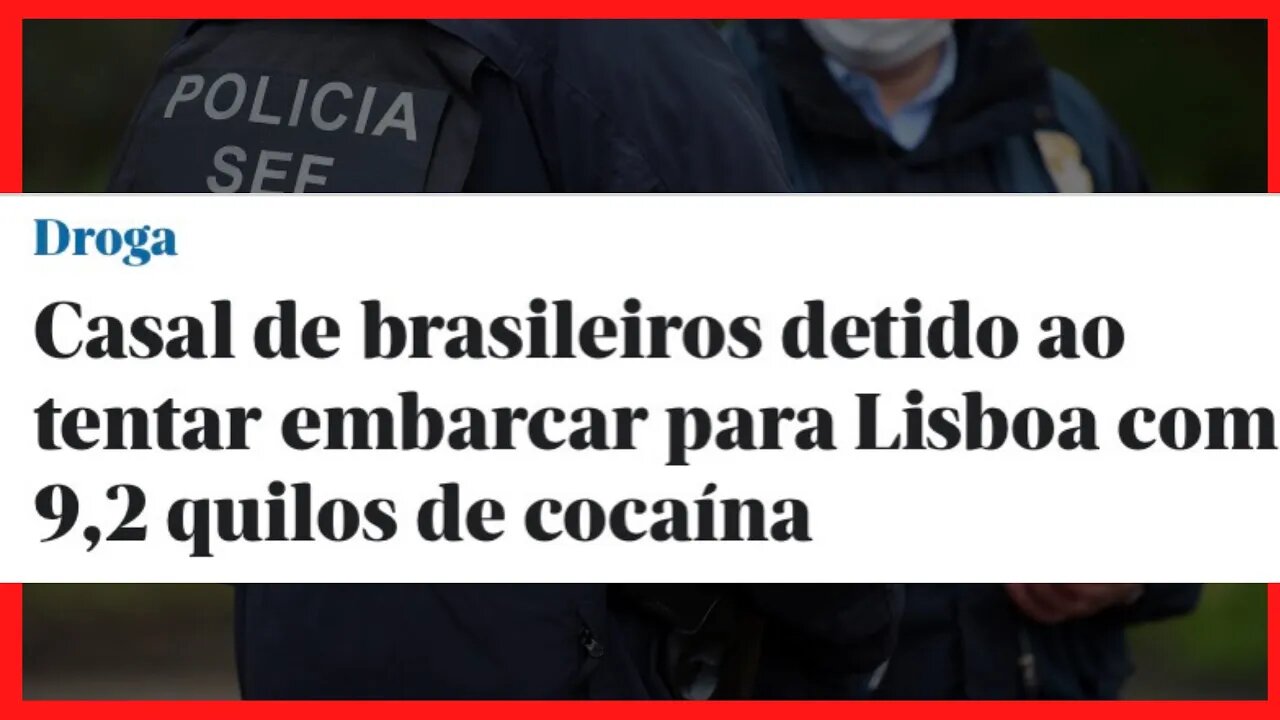 Casal Brasileiro é PRESO no Aeroporto tentando levar dr0gas para Portugal | @Negritinh Pelo Mundo