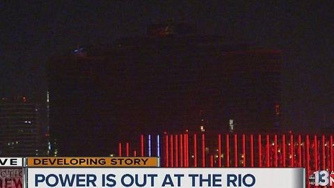 Rio hotel-casino tower evacuated, power out