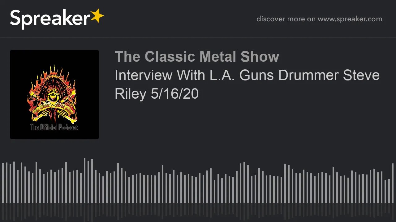 CMS HIGHLIGHT- Interview With L.A. Guns Drummer Steve Riley 5/16/20