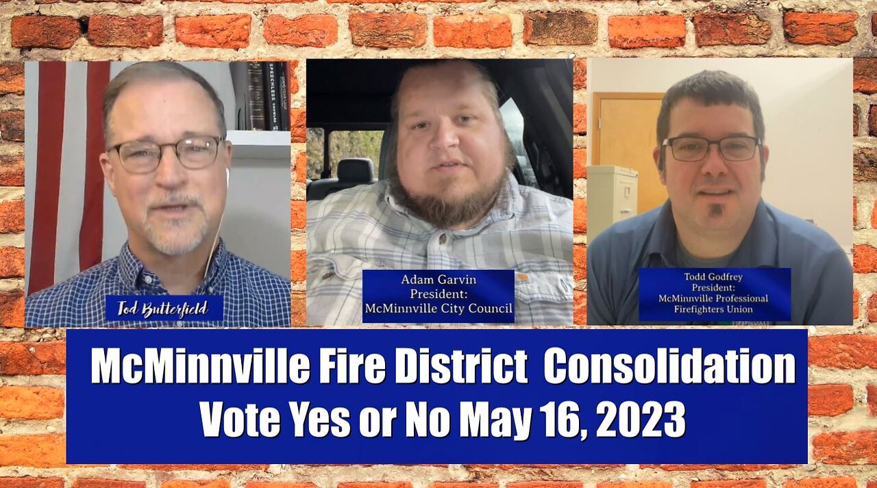 Adam Garvin and Todd Godfrey present the case for a new fire district