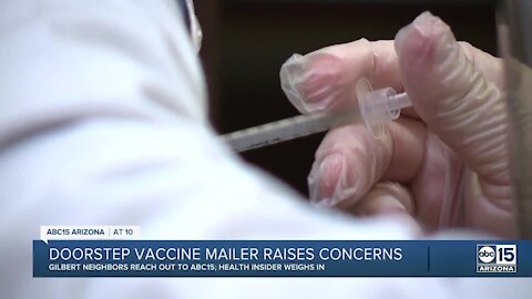 Health insider explains COVID vaccine after misinformation found at some Gilbert doorsteps