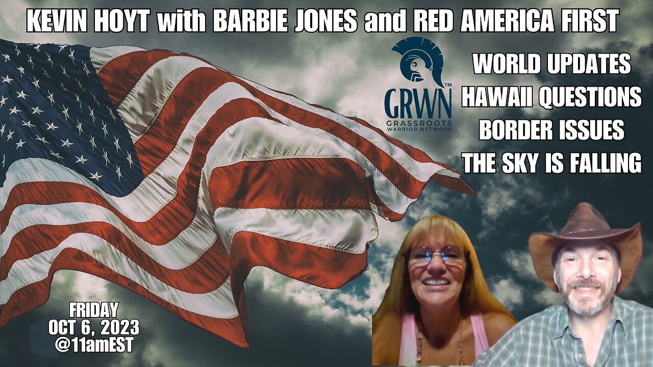 Kevin Hoyt with Barbie Jones and Red America First