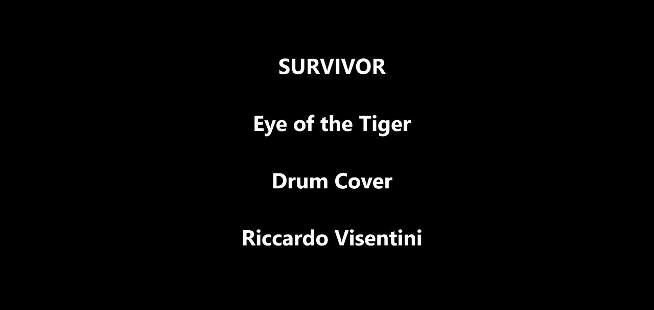 Survivor - Eye of the Tiger - Drum Cover