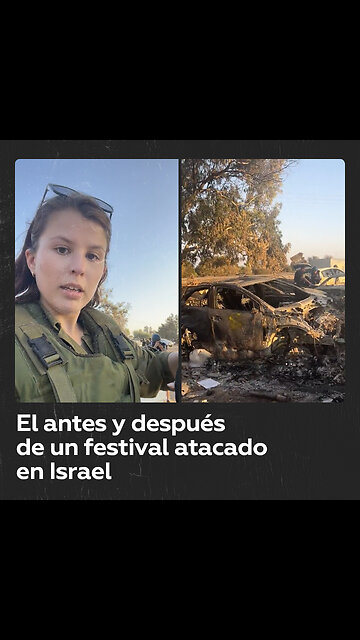 Fuerzas de Israel muestran lo que quedó de un festival tras ataque de Hamás