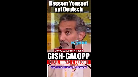 Bassem Youssef auf Deutsch | Wie der Westen Gish-Galopp als Propagandastrategie nutzt