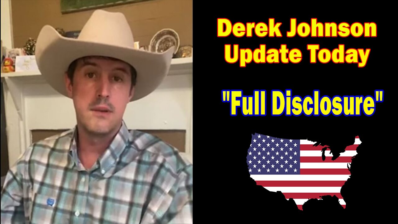 Derek Johnson Update Today: "Full Disclosure"