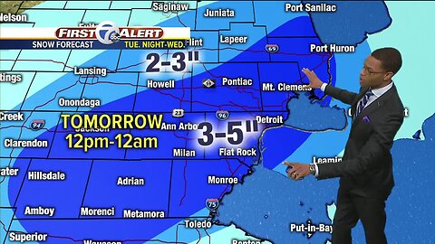 Metro Detroit Forecast: Winter storm watch Tuesday night and Wednesday