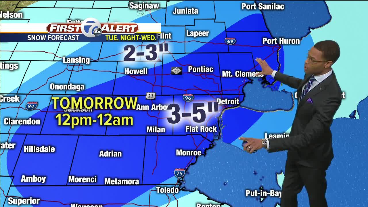 Metro Detroit Forecast: Winter storm watch Tuesday night and Wednesday