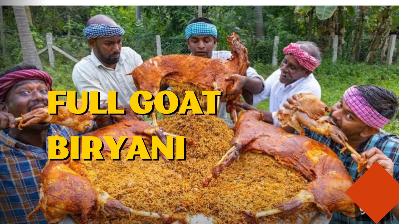 INSIDE MUTTON BIRYANI Full Goat Mutton cooking with stuffed biryani/ mutton inside biryani recipe