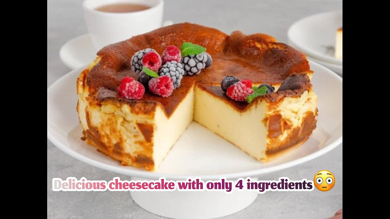 This cake is made with only 4 ingredients, which is very easy and enjoyable to make