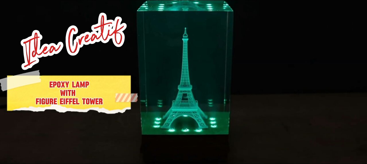 IDEA BUSSINES ( LAMP EPOXY WITH FIGURE EIFFEL TOWER )