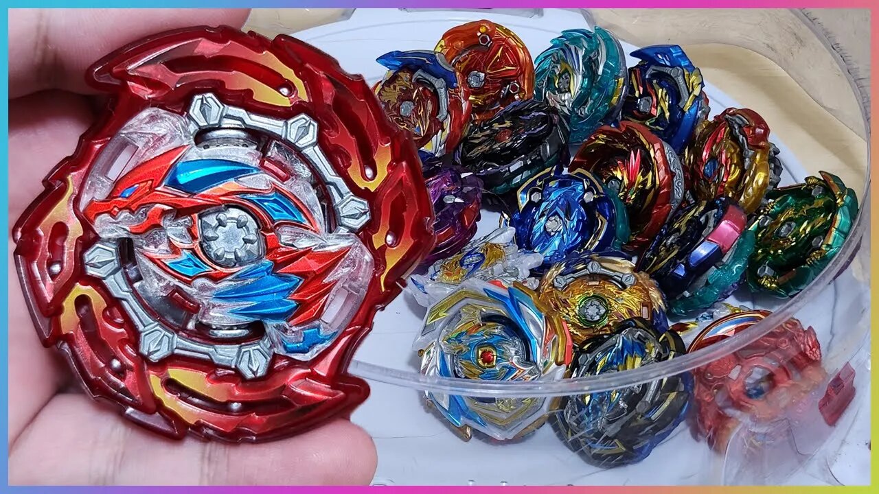FLARE DRAGON vs COLEÇÃO BEYBLADE BURST GT | Beyblade Burst Rise | Testando a Flare Dragon .Ar.Pl Sen