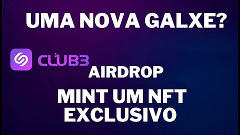 AIRDROP CLUB3 PLATAFORMA TIPO GALXE PROJETO INICIAL MAS JÁ INCENTIVADO CRIE SUA CONTA