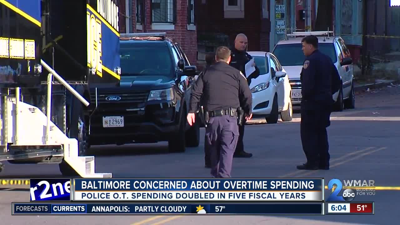 Overtime puts Baltimore Police Department millions of dollars over budget