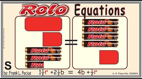 VISUAL ROLO 1.5r+2.5b=4b+0.5r EQUATION _ SOLVING BASIC EQUATIONS _ SOLVING BASIC WORD PROBLEMS