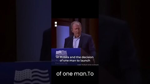 '"A Wholly Unjustified and Brutal Invasion Of Iraq. I mean Ukraine" 😏Freudian Slip George W Bush?