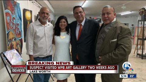 Suspect visited WPB art gallery two weeks ago