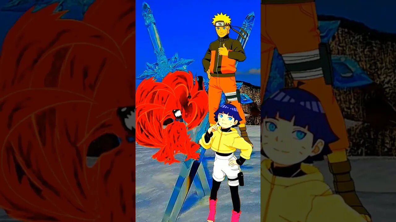 Kurama Melawan Naruto, Himawari.#shorts