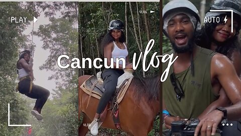 VLOG Ep2: Zip lining, horse riding, ATV, cenote in Cancun Mexico