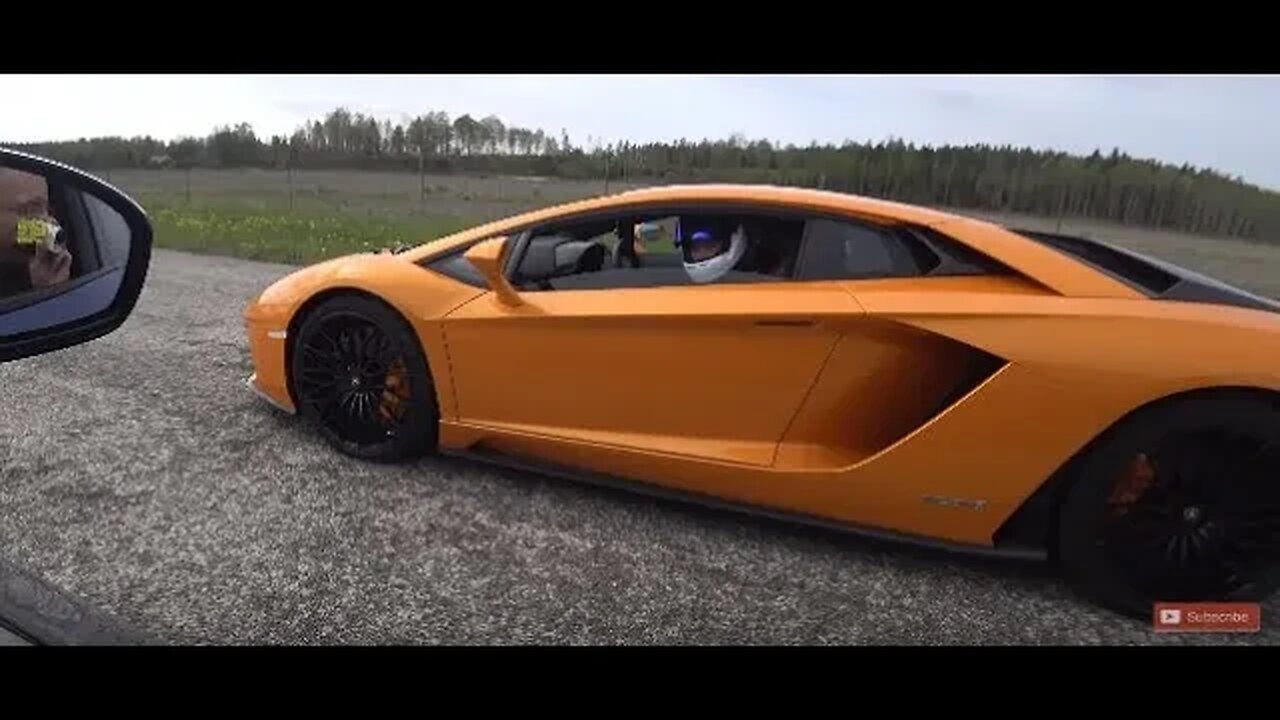 575 HP BMW M5 Comp Package F10 vs 740 HP Lamborghini Aventador S