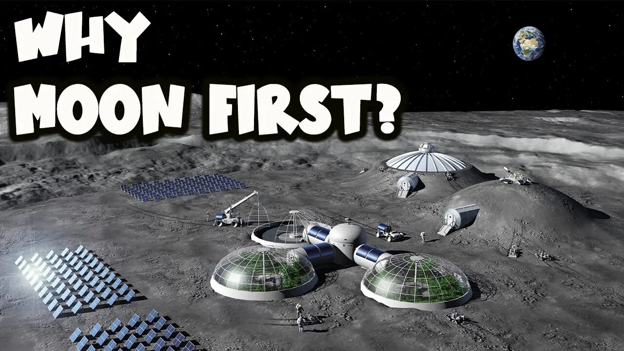 WHY IS IT BETTER TO TERRAFORM MOON BEFORE MARS? -HD | LUNAR BASE | MARS BASE