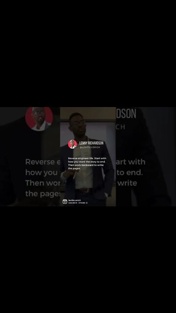 Start with the end in mind