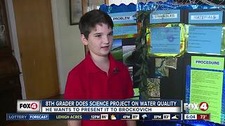 8th grader makes science project on Lake O releases