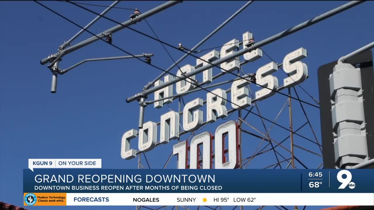 Downtown Tucson businesses prepare for grand reopening