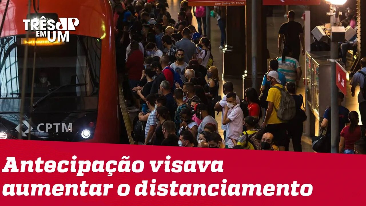 Isolamento social em SP fica abaixo de 50% durante feriado