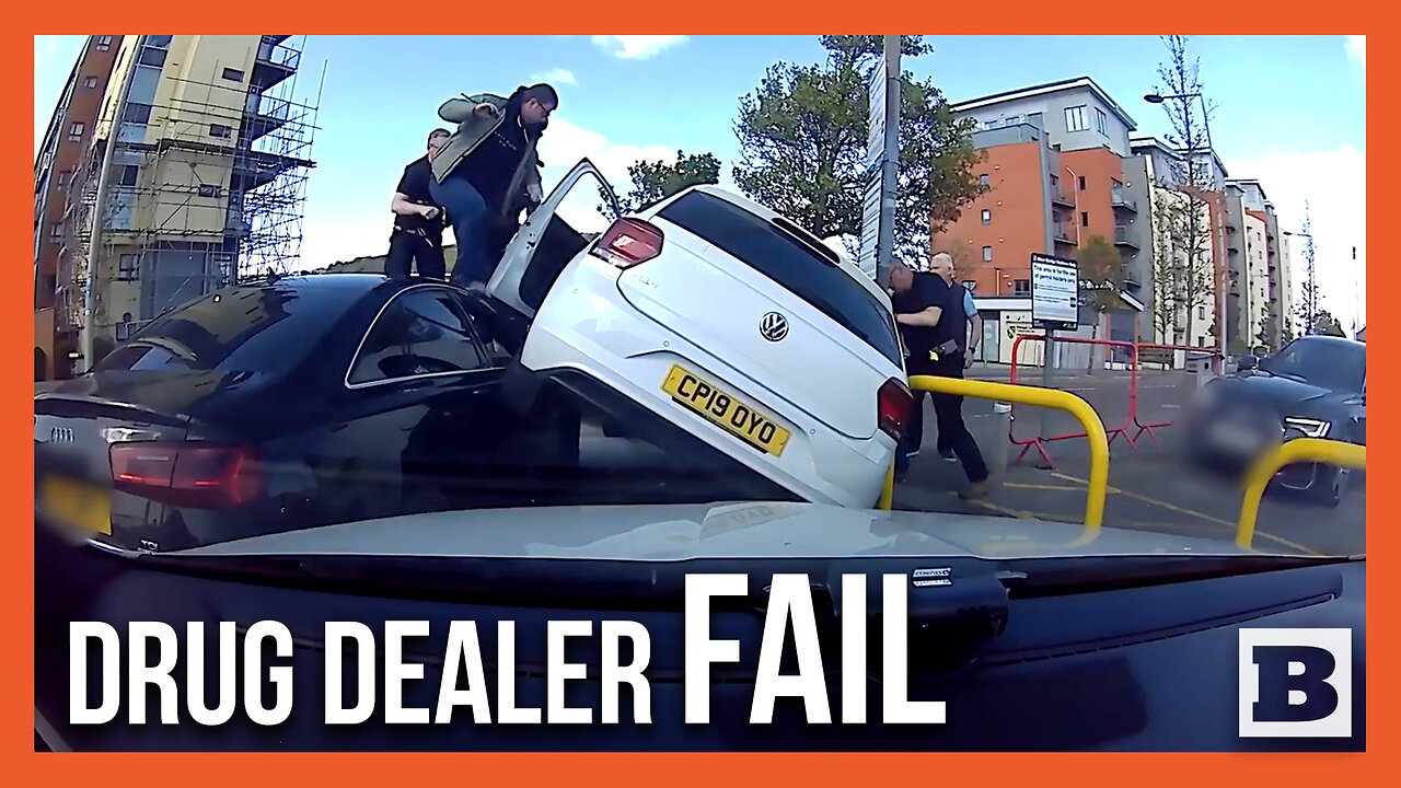 Fleeing Drug Dealers End Up on TWO WHEELS After Getting Cut Off by Undercover Police Vehicle