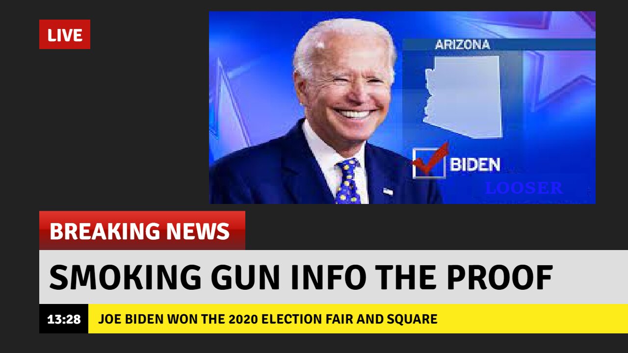 SMOKING GUN PROOF JOE BIDEN WINS 2020 ELECTION