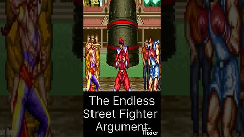The Endless Street Fighter Argument (Street Fighter II: The Satire Edition) #shorts