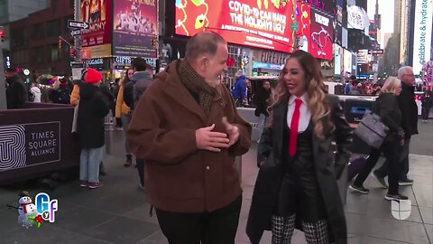 Checkered Thigh Boots Are The Only Thing Worth Seeing In Times Square