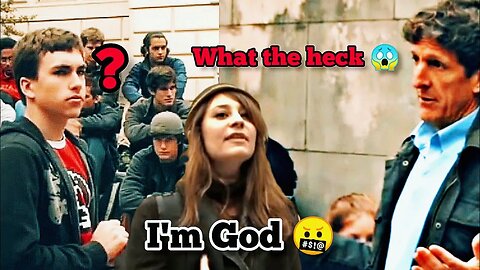 Why Woman Claims to be God in the middle of Debate ? 😱