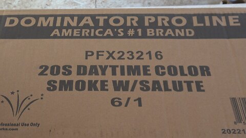 Smoke with a HARD HITTING Salute - Dominator PFX23216