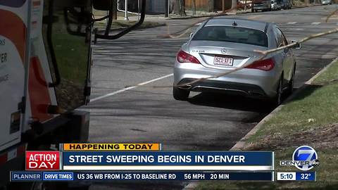 Street sweeping begins Tuesday in Denver