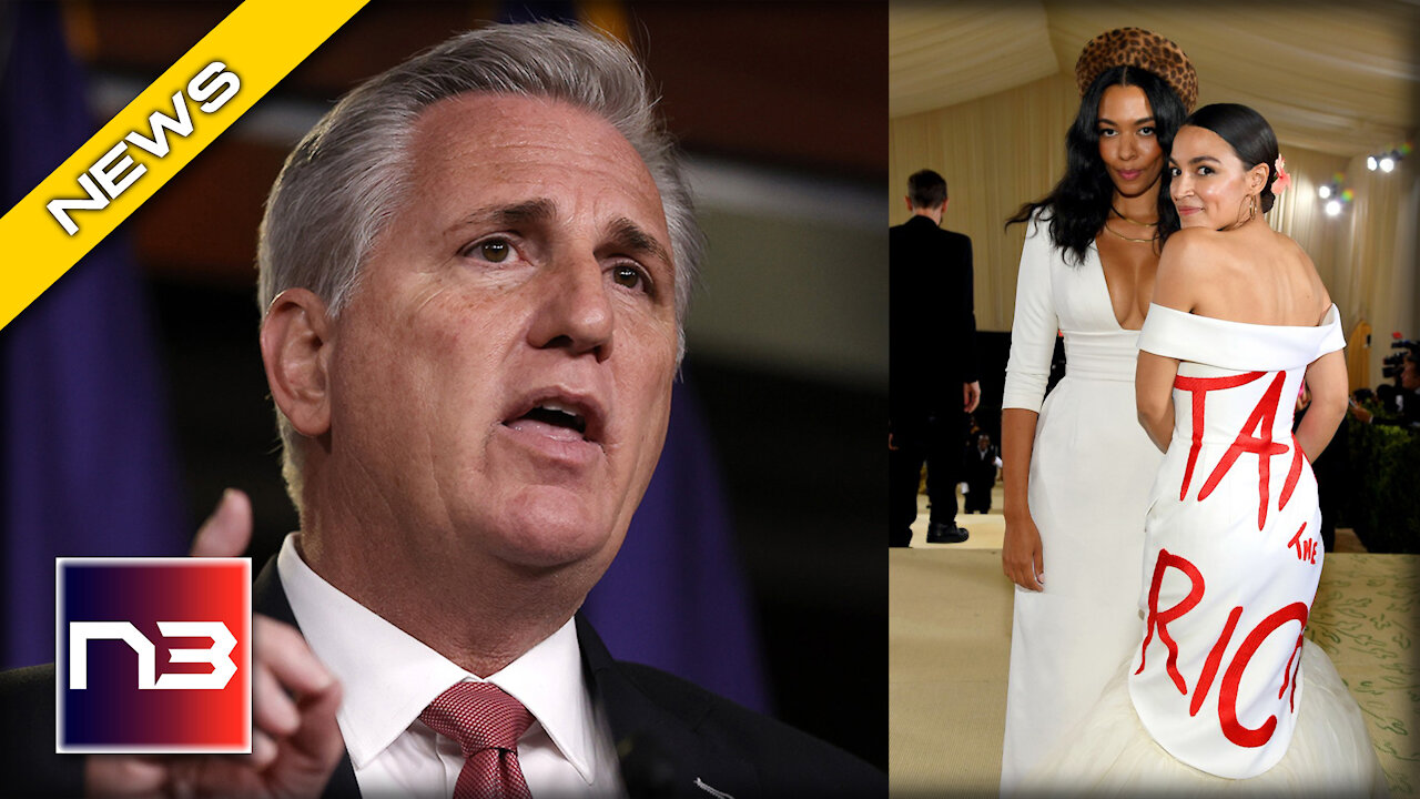 Kevin McCarthy Rips AOC As She Faces Ethics Complaint Over Met Gala Attendance