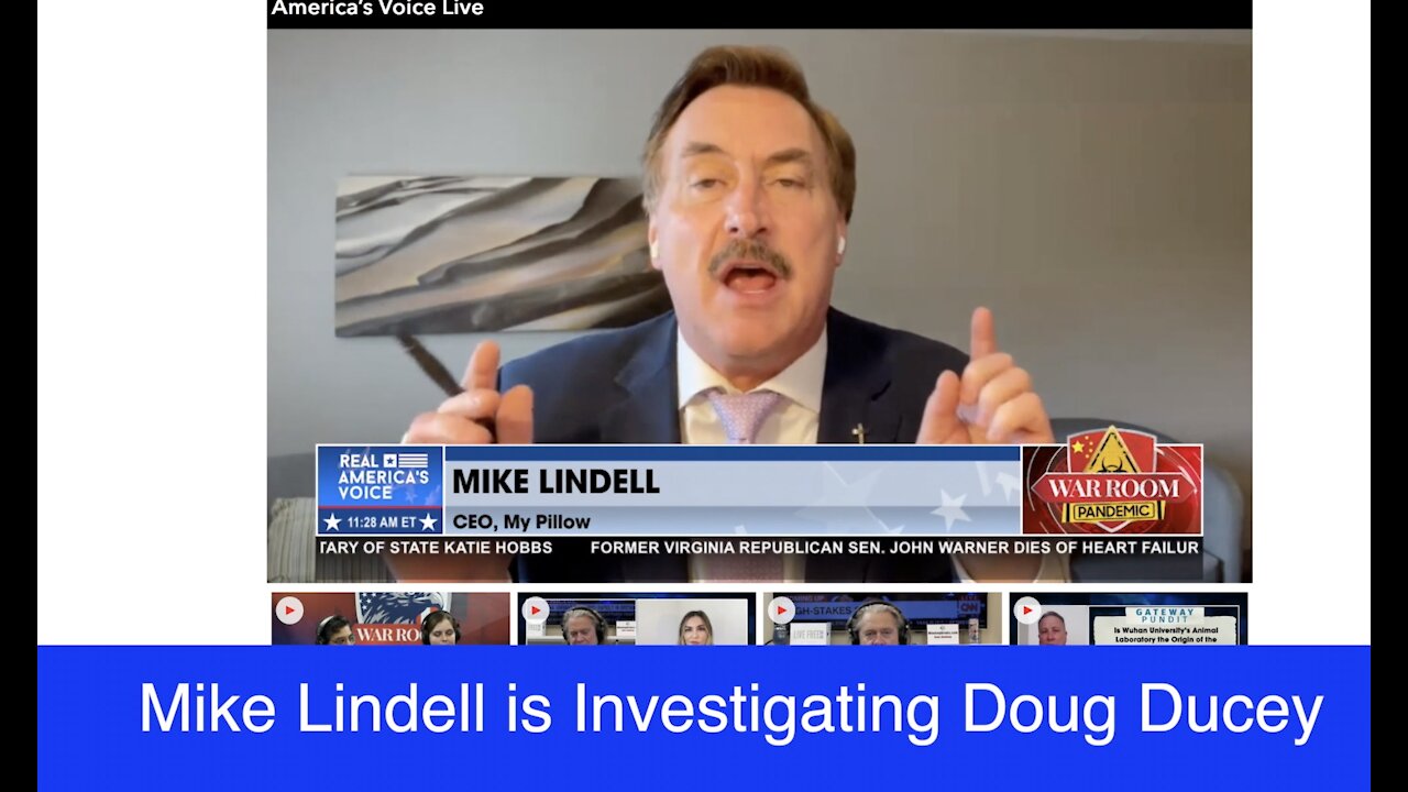 Mike Lindell is Investigating Az. Governor Ducey. Ducey needs to come clean
