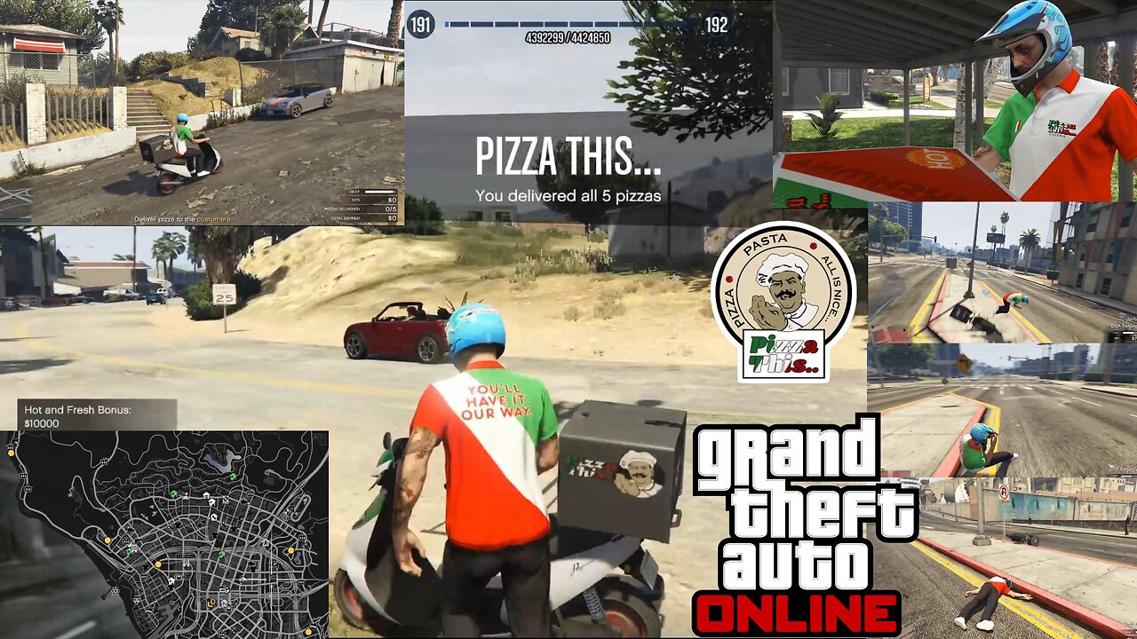 GTA Online Pizza Delivery in Mission Row Day 5