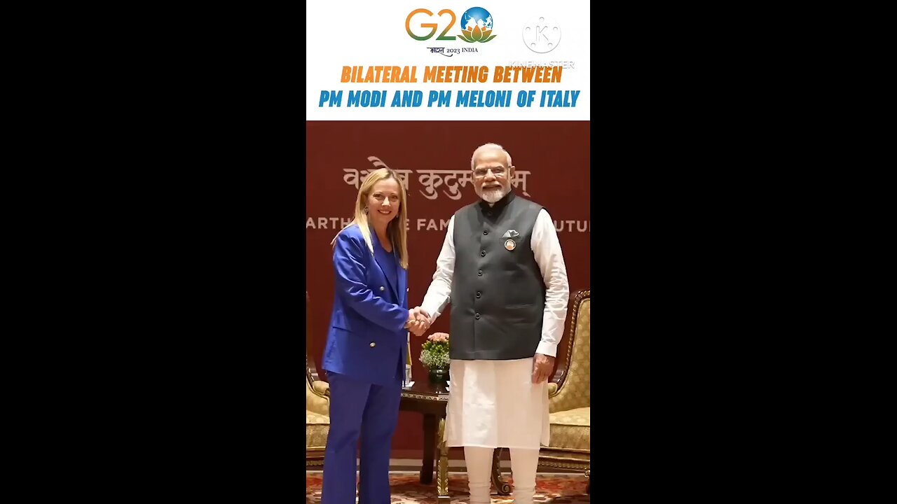 Modi Ji and meloni ||