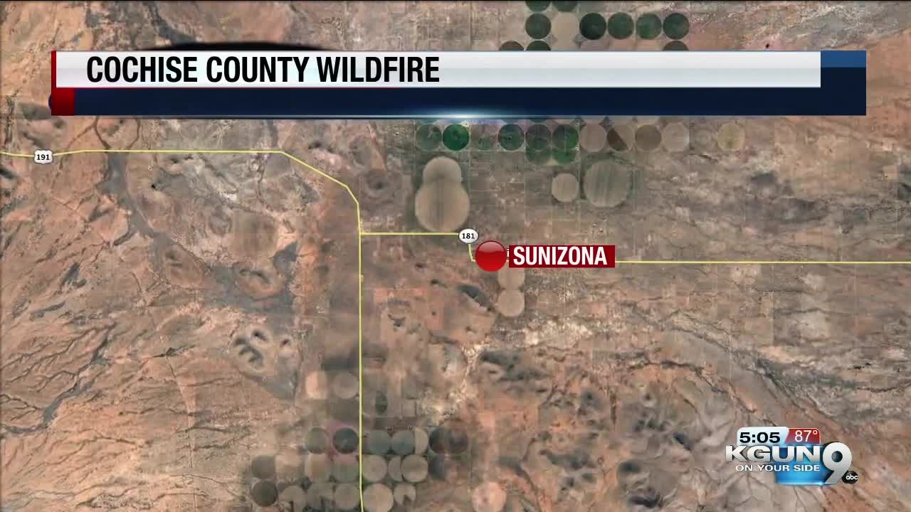 Cochise County wildfire shuts down intersections