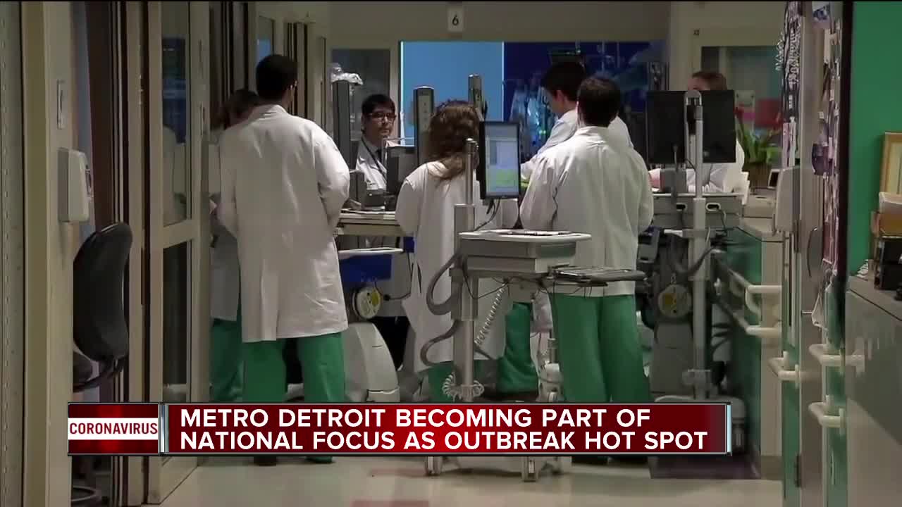 Metro Detroit becoming part of national focus as outbreak hot spot