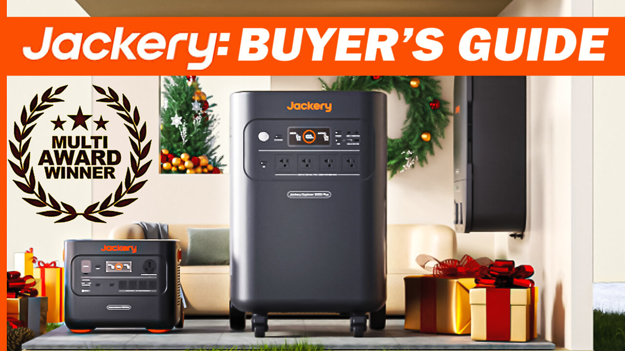 JACKERY 5000 Plus, 3000 Pro, 2000 Plus - Best Portable Power Station Deals This Year