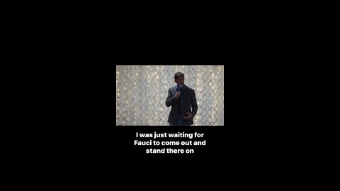 Comedian calls out lying Fauci and vaccine passport