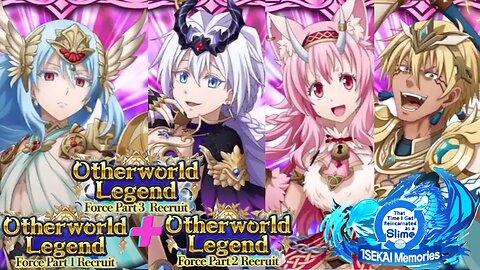 SLIME ISEKAI Memories: Otherworld Legends Forces P1 & P2 & P3 Recruit Banners Summons