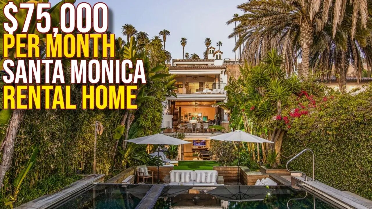 Touring $75,000 MONTHLY Rental home Santa Monica Beach ⛱️