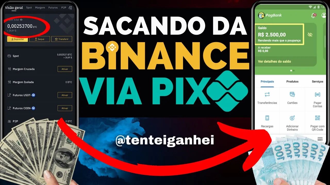 💲💲 DINHEIRO NA CONTA - COMO SACAR DA BINANCE VIA PIX 💲💲