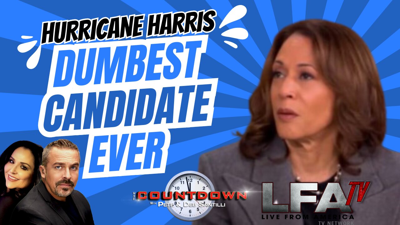 “Hurricane Harris” Dumbest Candidate In U.S. History [Pete Santilli #4260-8AM]