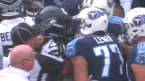 Richard Sherman DESTROYS Marcus Mariota With Vicious Hit, FIGHT Breaks Out!