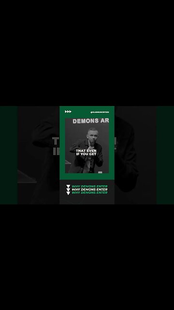 These are the three ways a demon can enter YOU!